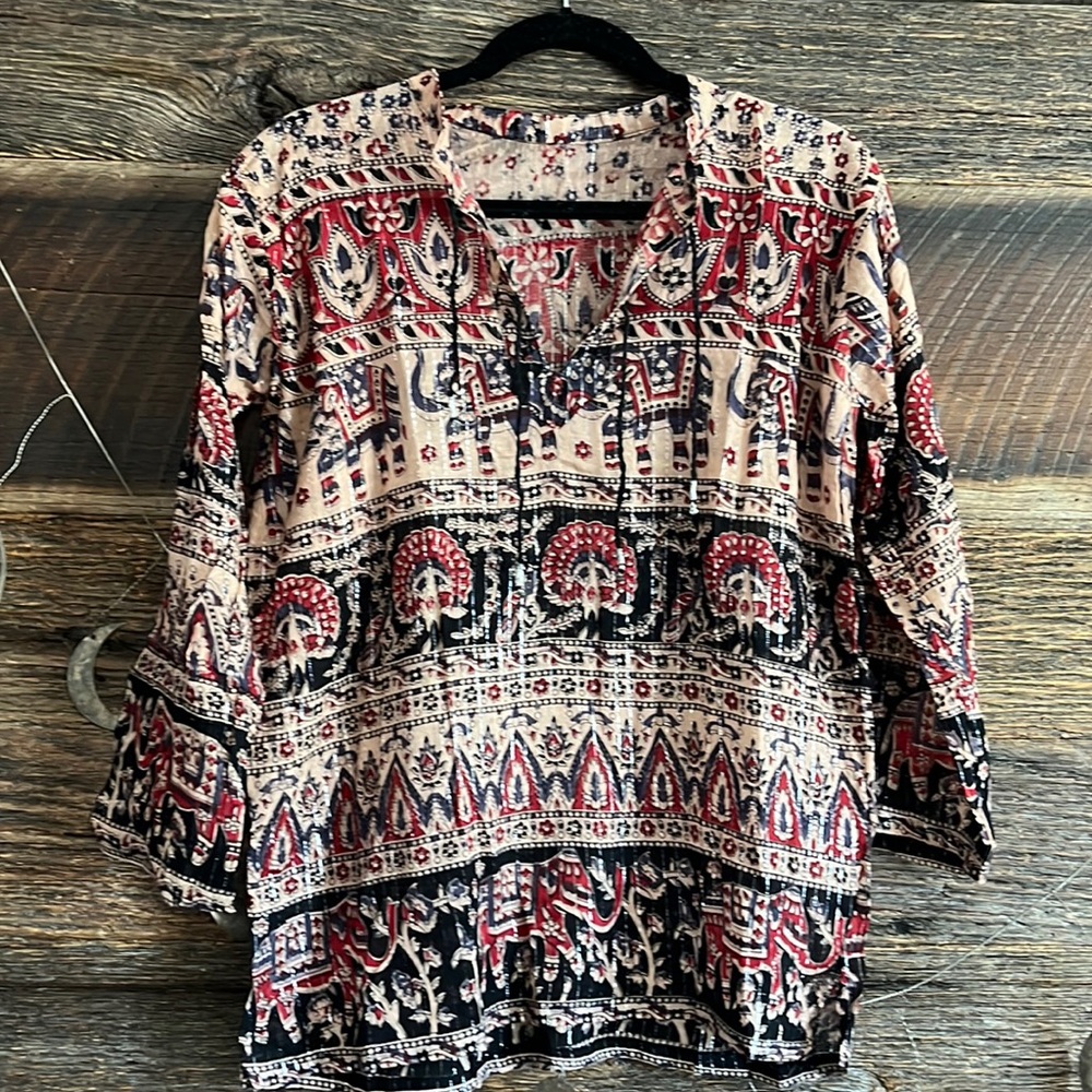 Indian Block Print Blouse